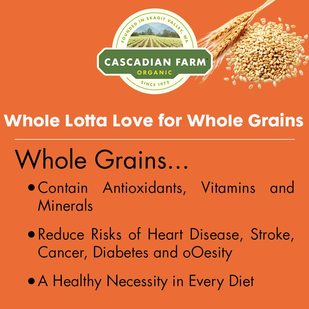 CASCADIAN FARM ORGANIC CHEWY GRANOLA BARS VANILLA CHIP, 44.4 oz (Pack of 6)