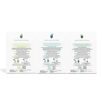 Pique Tea Organic Green Tea Crystals Sampler - Immune Support, Gut Health, Fasting - 42 Single Serve Sticks (Pack Of 3)