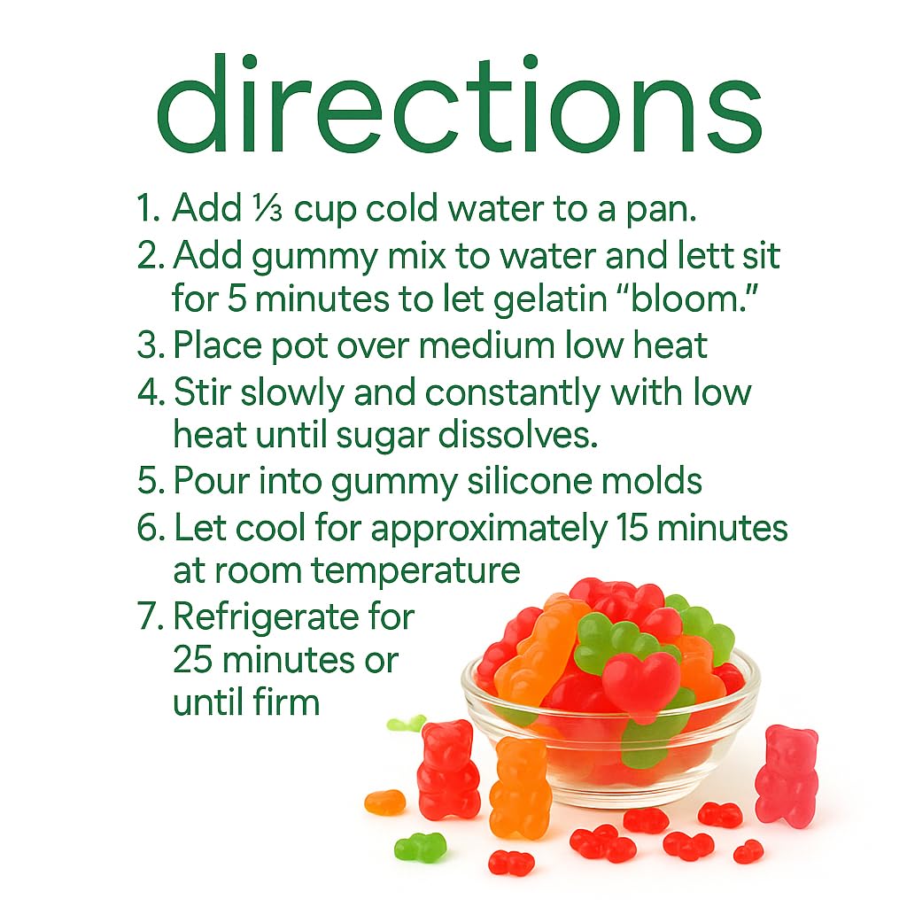 Simple Mixes Natural Gummy Mix, Healthy Snack, Dye-Free, No Gluten Or Fat, Kosher, (3 Pack, Strawberry)