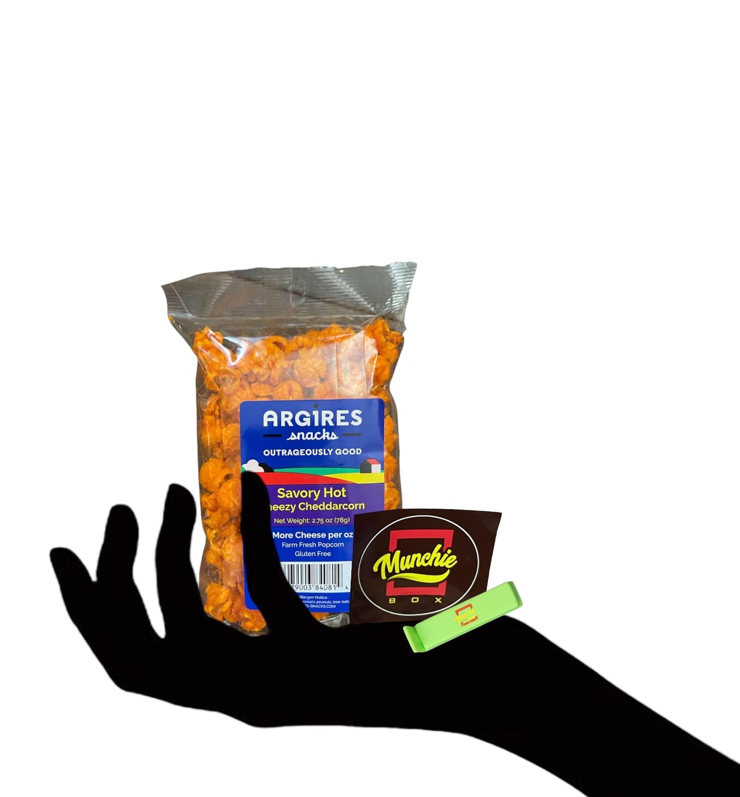 Argires Chicago 2.75 Pack Savory Hot Cheezy Cheddarcorn Popcorn 3 Oz Bags - Chicago Snack House