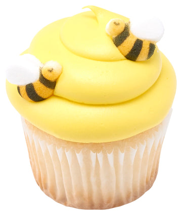 Lucks Dec-Ons Decorations Molded Sugar/Cup-Cake Topper, Bumble Bees Assortment, 1 Inch, 176 Count