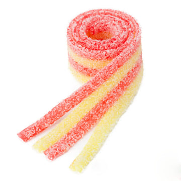 Sour Power Strawberry Banana Sour Belts, 1Lb