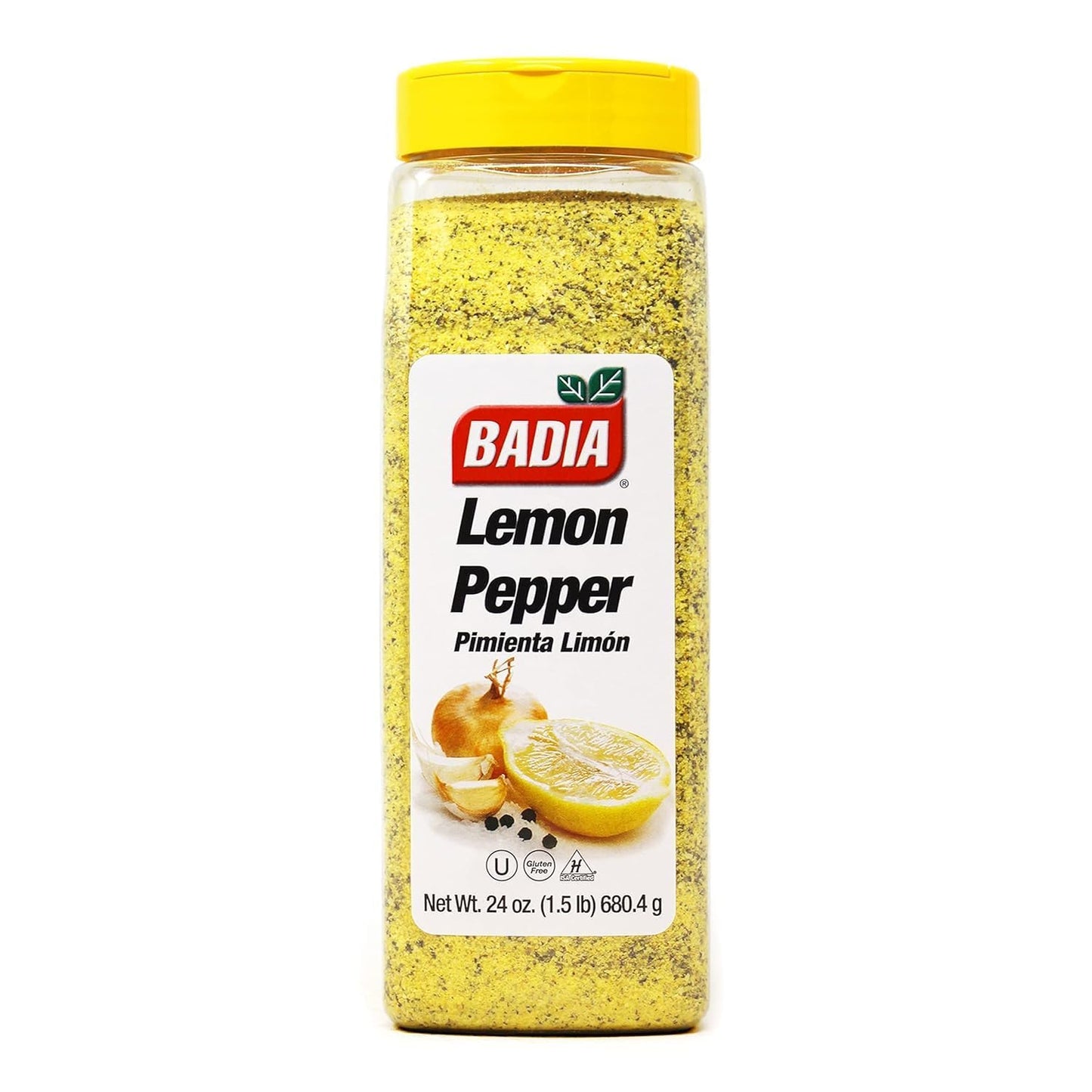 Badia Lemon Pepper, 1.5 Pound (Pack Of 6) – Zesty Citrus & Black Pepper Blend For Seafood, Chicken, Meat & Vegetables