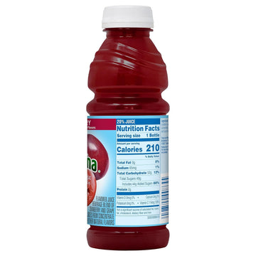 Tropicana Juice Beverage, Cranberry Juice, 15.2 Fl Oz (Pack Of 12) - Real Fruit Juices, Vitamin C Rich, No Added Sugars, No Artificial Flavors