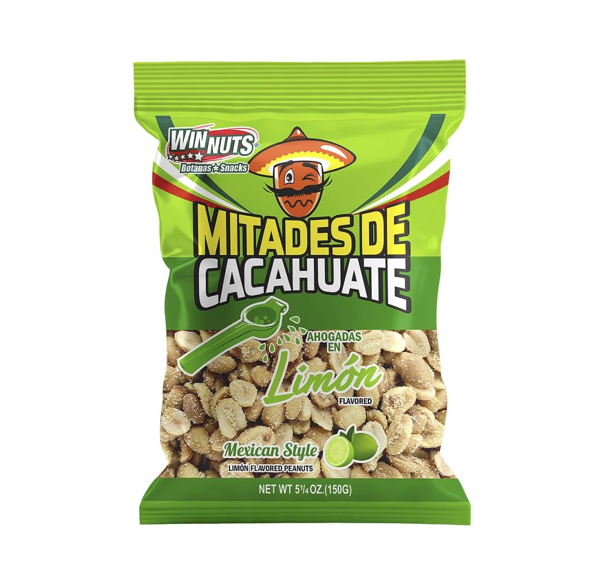 Winnuts Mitades de Cacahuate Lim n 5.25oz (5 pack)
