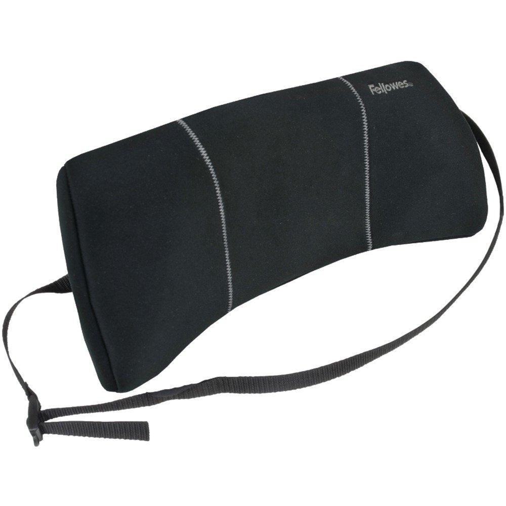 Fellowes 9190701 Lumbar Back Support, 12W X 3125D X 5187H, Black