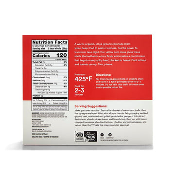 365 by Whole Foods Market Organic Yellow Taco Shells, 5.5 OZ - Perfect for Tacos and Nachos, Gluten-Free, Pack of 1