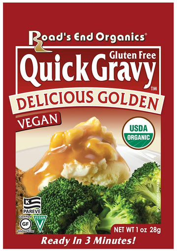 Edward & Sons Organic Gravy Mix - Vegetarian & Vegan, 1 Oz (Pack of 12) - Delicious Golden Gravy Powder for Sauces and Dishes
