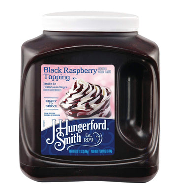 J Hungerford Smith Black Raspberry Topping, 123 oz Jug, 3 Pack