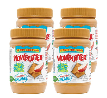 Wowbutter Natural Peanut Free Creamy 1.1Lb Jar, (Pack Of 4)