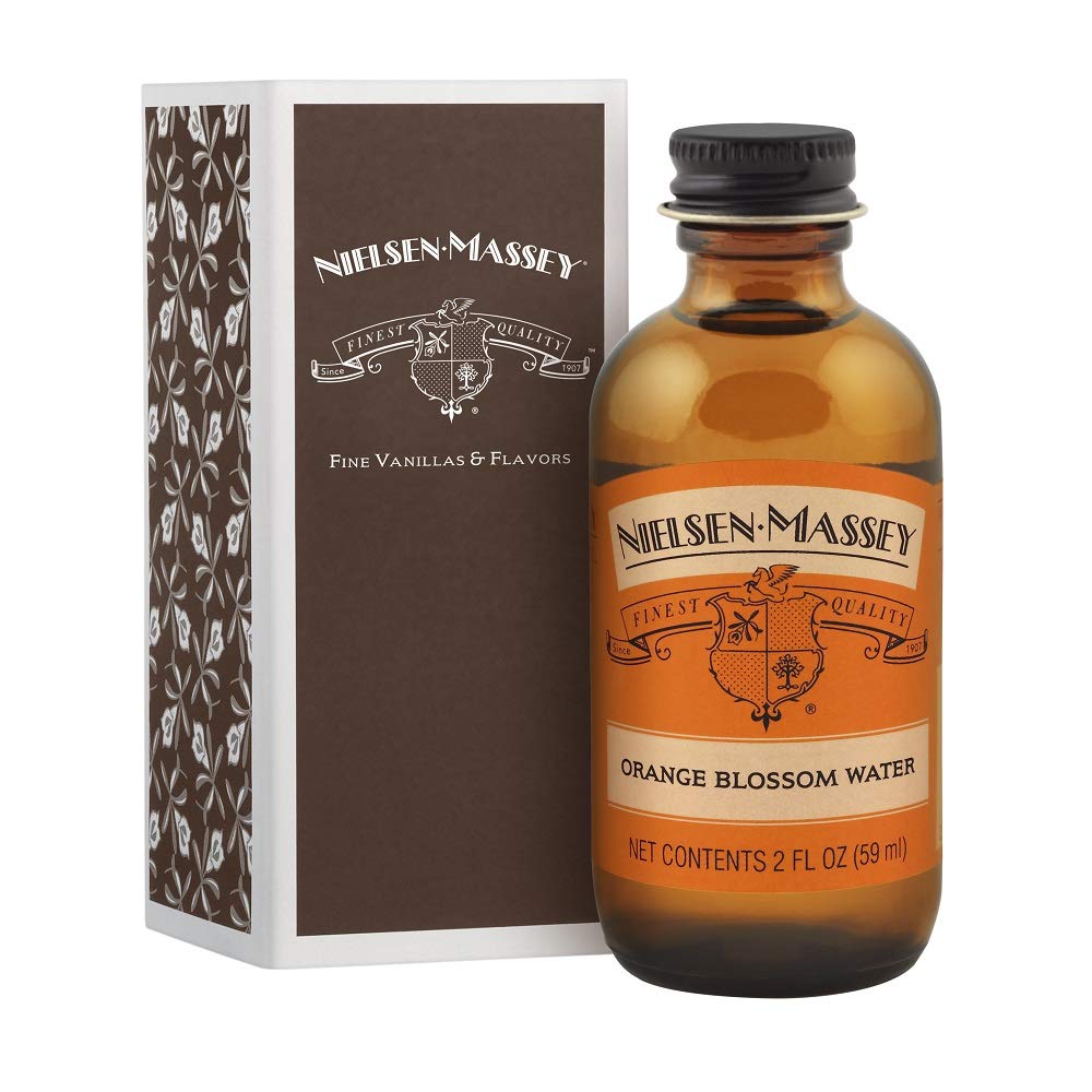 Nielsen-Massey Orange Blossom Water For Baking Cooking And Drinks 2 Ounce Bottle With Gift Box