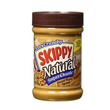 Skippy Super Chunk Natural Peanut Butter Spread, 15 Oz. (2-Pack)