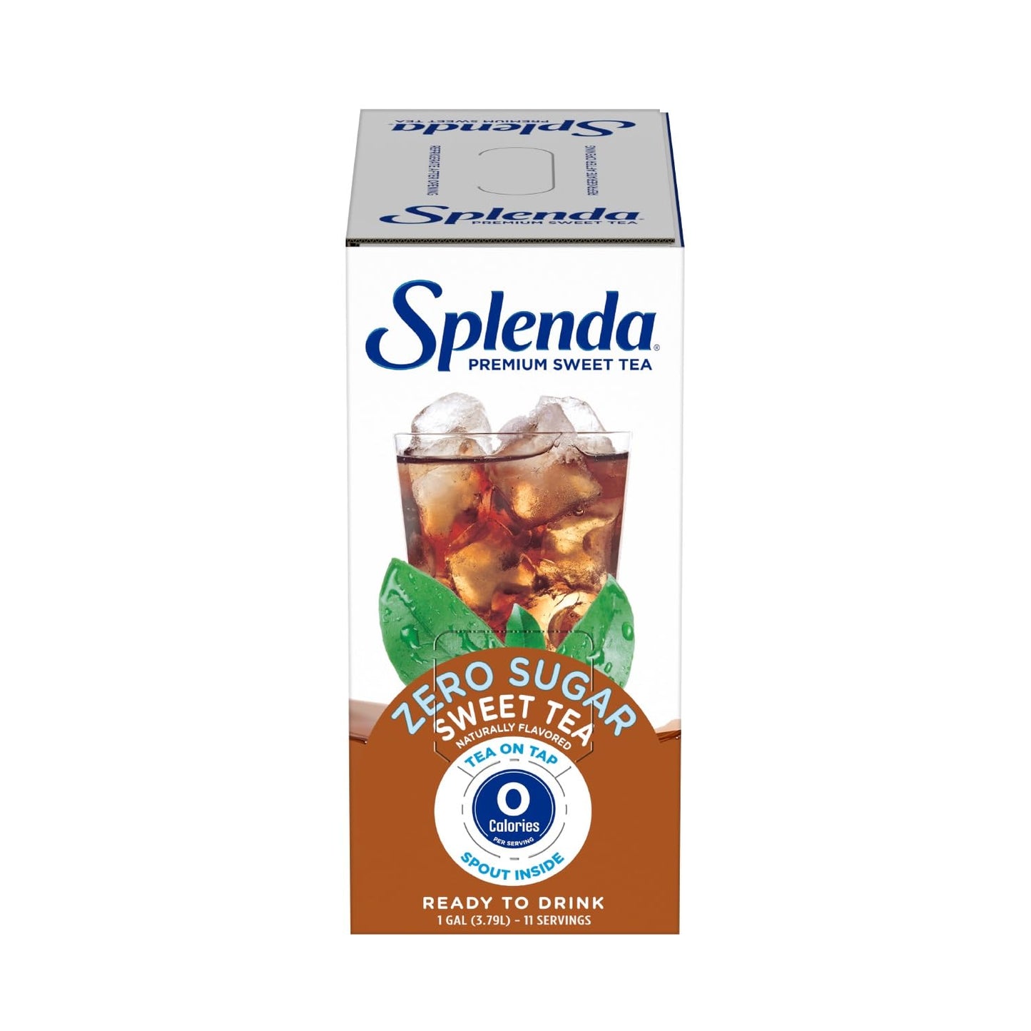 Splenda Enhanced Sweet Tea On Tap, 1 Gallon Bag In Box Ready To Drink Liquid, Sweet Tea, 128 Fl Oz
