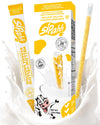 Sipahh Banana Milk Flavoring Straws - 10 Pack - Mellow Yellow Banana Smoothie, Banana Milk Straws for Kids, Low Sugar Fun School