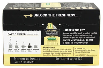 Bigelow Decaf French Vanilla Tea Bags, 20 Ct
