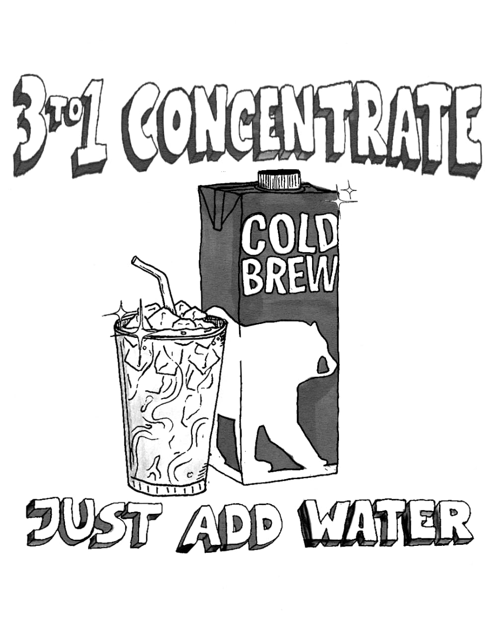 Wandering Bear Organic Coffee Concentrate, Black Coffee, Makes 21 Servings, 32 Fl Oz, 1 Pack - Unsweetened, Specialty Grade, She