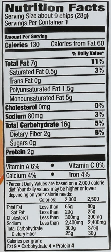 Way Better Snacks Sprouted Gluten Free Tortilla Chips, Simply Sweet Potato, 1 Ounce (Pack Of 12)