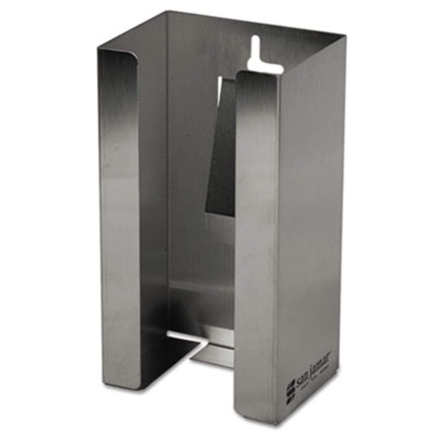 San Jamar G0801 Wall Mounting Glove Dispenser, 1 Box Capacity, Stainless Steel