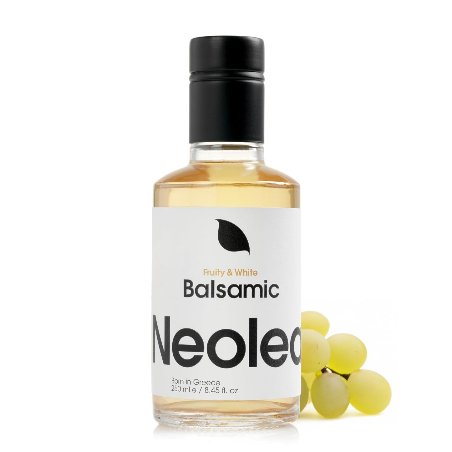 Neolea White Greek Balsamic Vinegar From Greece - American Oak W/Aged Vanilla & Honey Notes - Adds A Tangy & Acidic Flavor To Your Dishes - Dressing Meats Seafood & More - 8.45 Fl Oz / 250 Ml