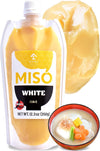 YAMASAN KYOTO UJI White Miso Paste with Malted Rice, Japanese Traditional Fermented Food, Easy Squeezable Tube (350g)