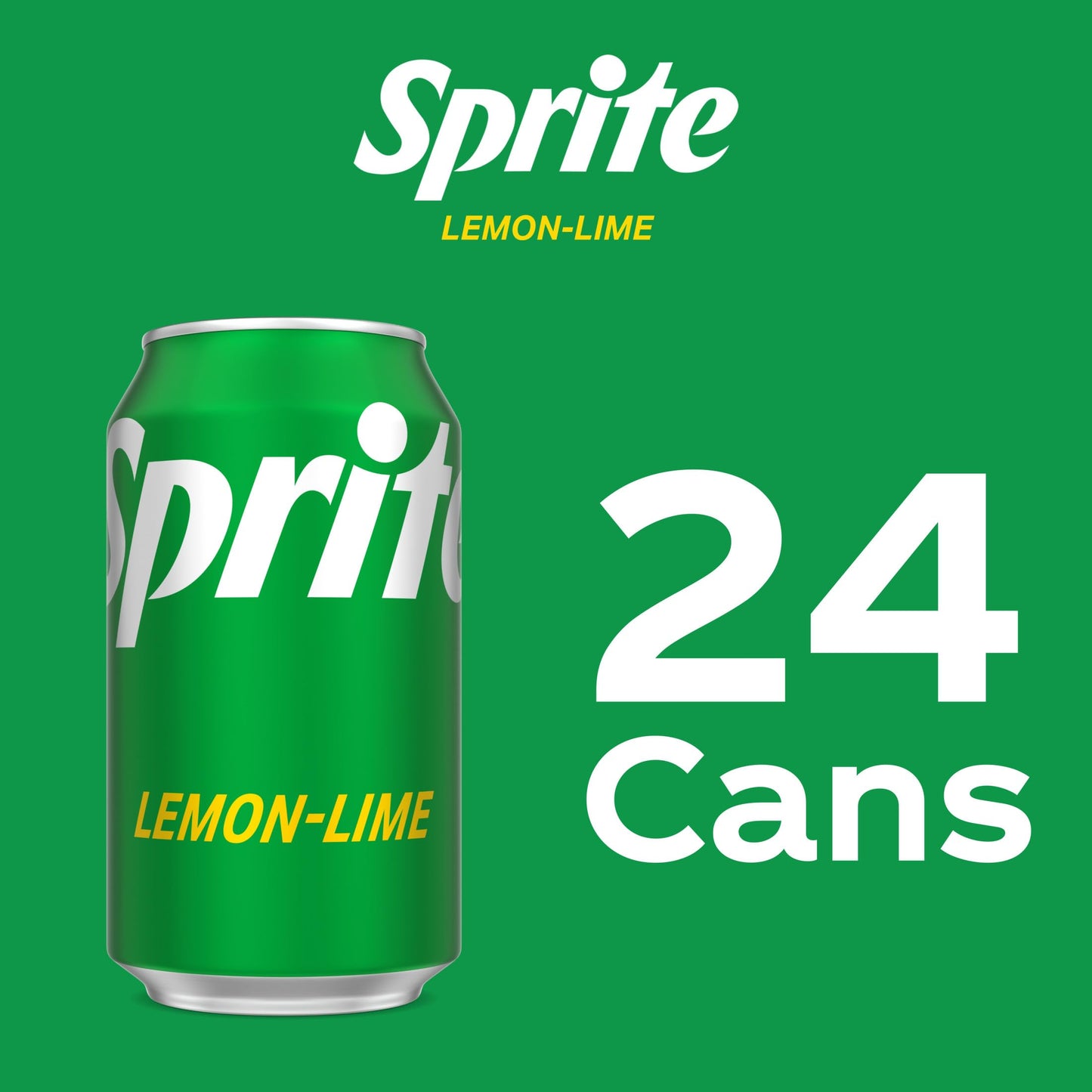 Sprite Soft Drink, 12 fl oz Cans, Pack of 24, Clear, Model 049000019384