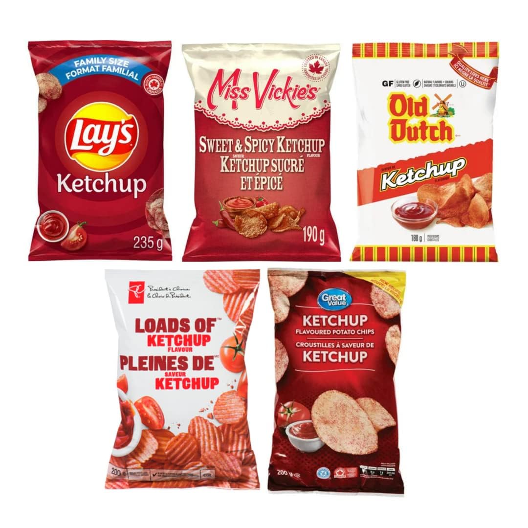 Canadian Ketchup Chips Assorted (Made In Canada)
