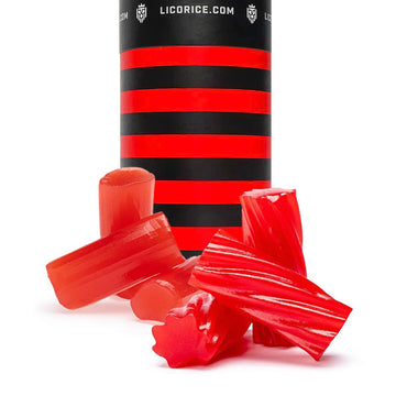 Licorice.Com Gourmet Red Licorice Candy Duo Pack - Australian Red Twists And Finnish Red Bites