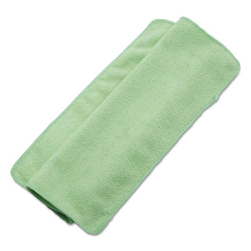 Boardwalk 2164037 16 In. X 16 In. Microfiber Cleaning Cloths - Green (24/Pack)