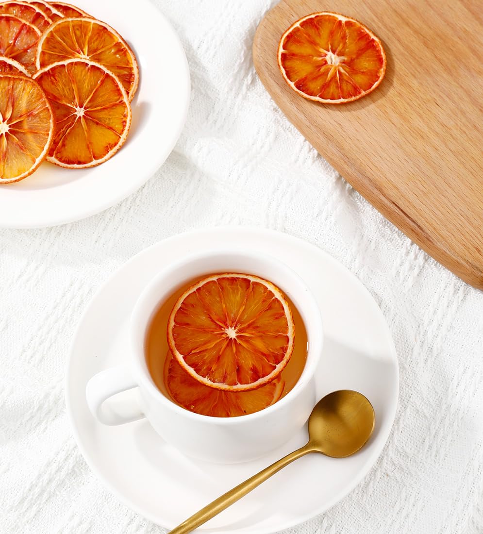 ULTHMOK Dried Blood Orange Slices, Culinary Grade, 5 Oz/142g, 100% Natural, No Sugar Added, Dehydrated Garnish for Cocktails and Decoration