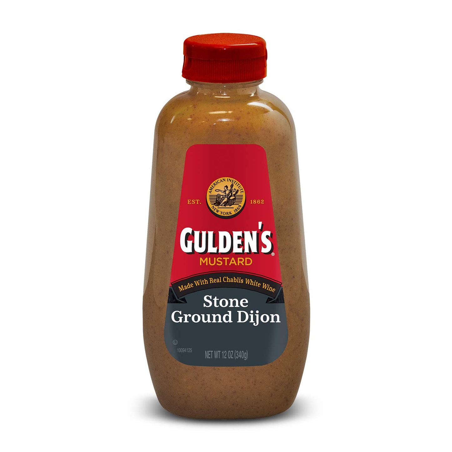 Gulden S Stone Ground Dijon Mustard Squeeze Bottle 12 Oz. (Pack Of 12)