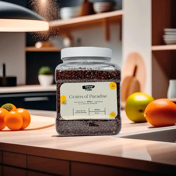 Spicy Yum! Grains Of Paradise - Whole Alligator Pepper (Atare, Guinea, Melegueta Pepper) (Whole (3 Oz. Glass Jar))