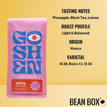 Kenya Mbegu Ndogo - Roasted By Goshen Coffee Roasters - Whole Bean Coffee - 12 Ounce Bag
