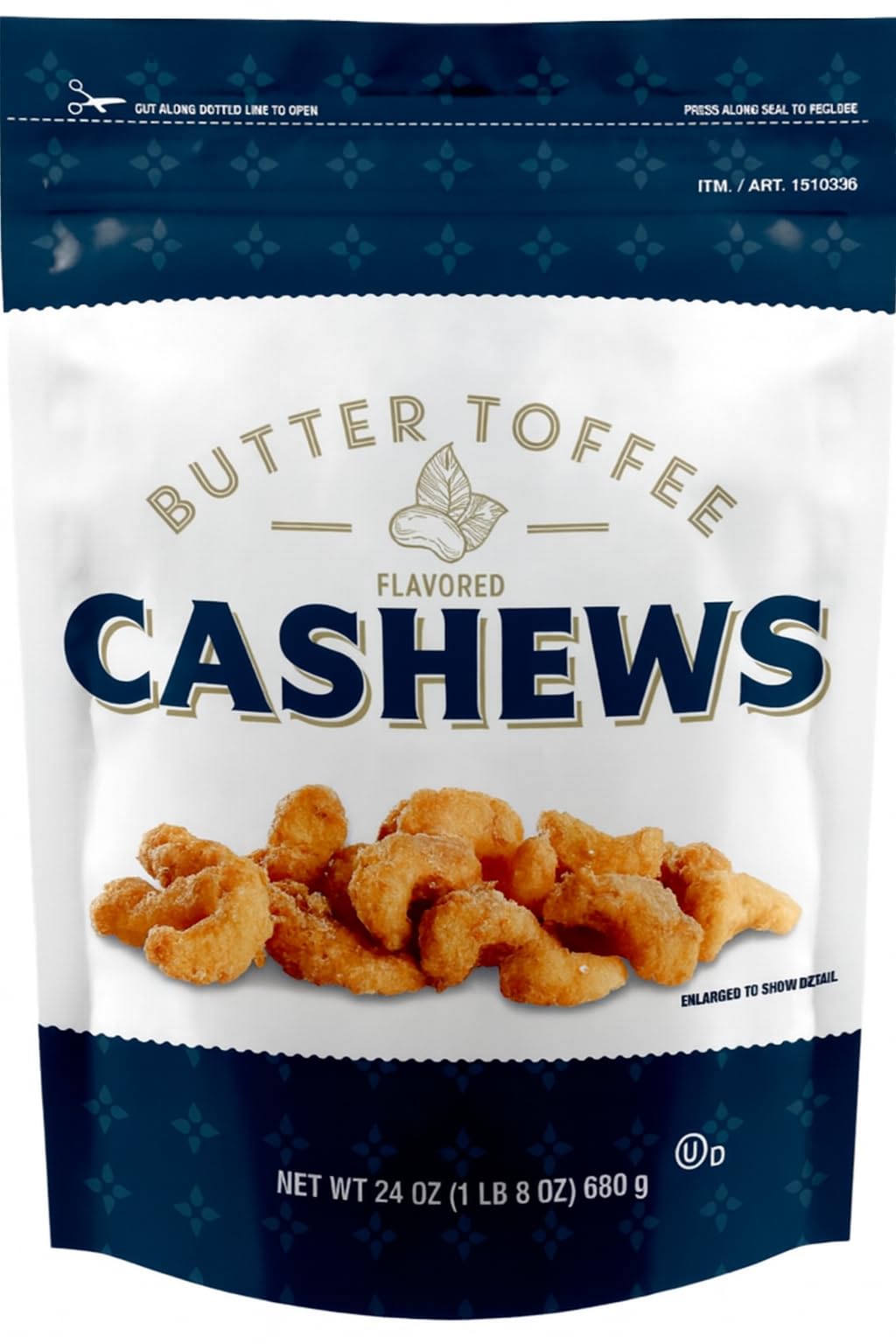 Butter Toffee Flavored Cashews 24Oz Compare To Snack Club Compare To Kirkland Compere To Belmont Nuts