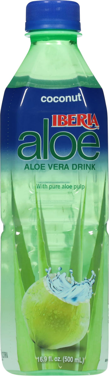 Iberia Aloe Vera Juice Drink, Coconut, 16.9 Fl Oz (Pack Of 8)