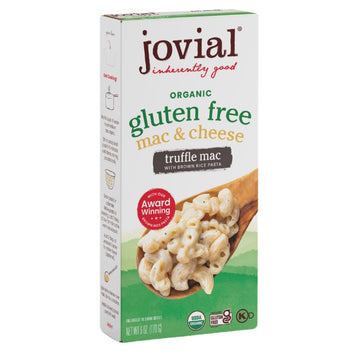 Jovial Organic Gluten Free Truffle Mac and Cheese - Whole Grain Pasta, Organic Pasta, Truffle Macaroni and Cheese, Gluten Free,
