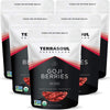 Terrasoul Superfoods Organic Goji Berries, 5 Lbs (5 Pack) - Large Size | Chewy Texture | Premium Quality | Lab-Tested