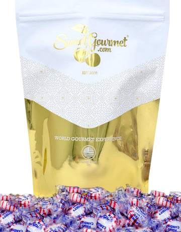 Sweetgourmet Sugar-Free Peppermint Wrapped Hard Candy | 3 Pounds