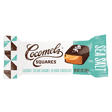 Chocolate-Covered Cocomels - Coconut Milk Caramels - Organic - Made Without Dairy (Sea Salt, 15 Pack), 1 Oz Each