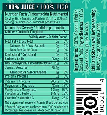 NILO 100% Pure Coconut Water | Naturally Hydrating Electrolyte Drink | Smart Alternative to Coffee, Soda, and Sports Drinks (Pac