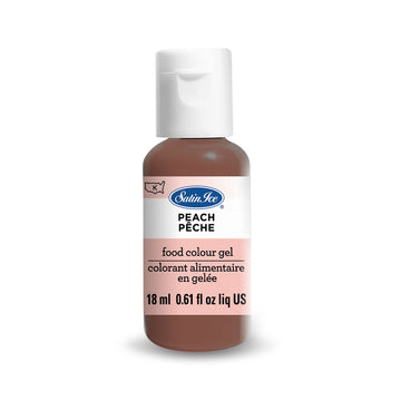 Satin Ice Food Color Liquid Gel, 0.61 Fl Oz Bottle, Peach