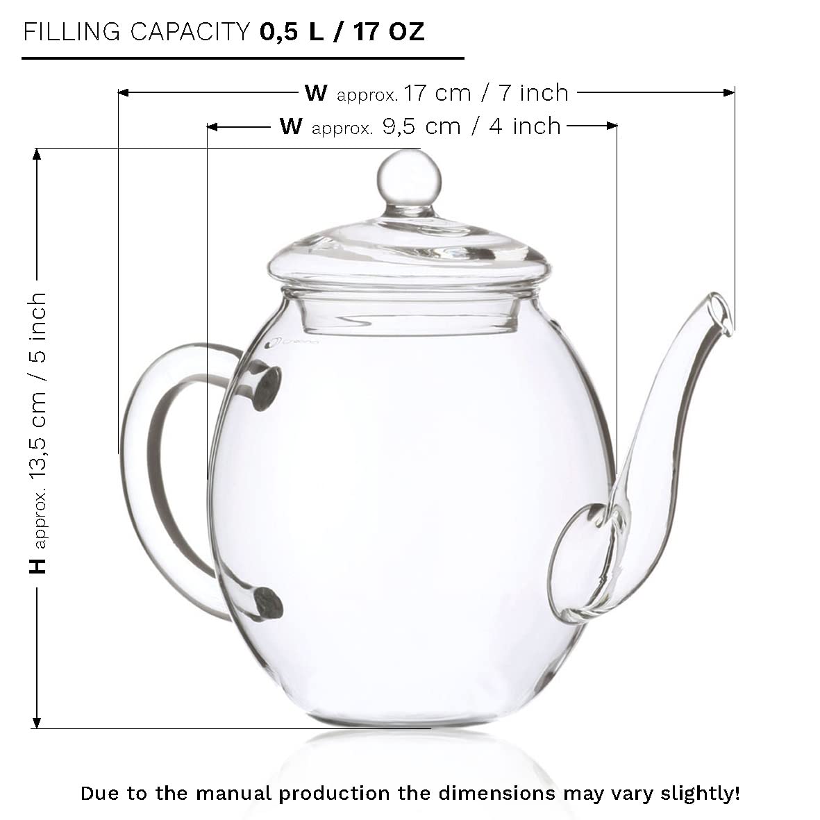 Creano 4004 Abloom Black Tea And Teapot Gift Set