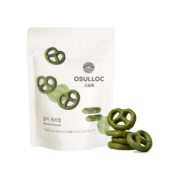 Osulloc Matcha Pretzel (3 Ounce, 70G), For Halloween Pretzels Treats Coated In Sweet Matcha Cream, Premium Tea Food From Jeju Is