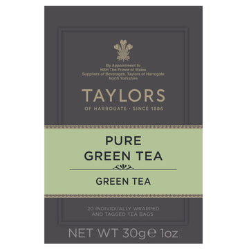 Taylors Of Harrogate Pure Green Tea, 20 Count (Pack Of 1)