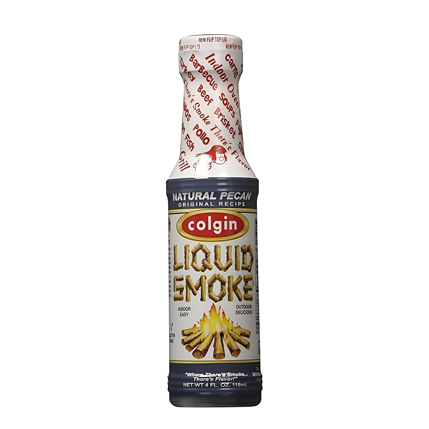 Colgin Liquid Smoke, All Natural Pecan, 4 Ounce Bottle