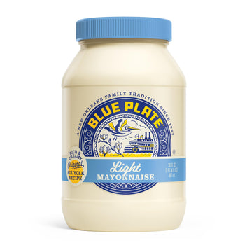 Blue Plate Light Mayonnaise, 30 Fl Oz Jar (Pack Of 6)