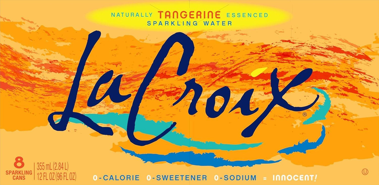 Lacroix Sparkling Water, Tangerine - (Case of 24 - 12 fl oz)