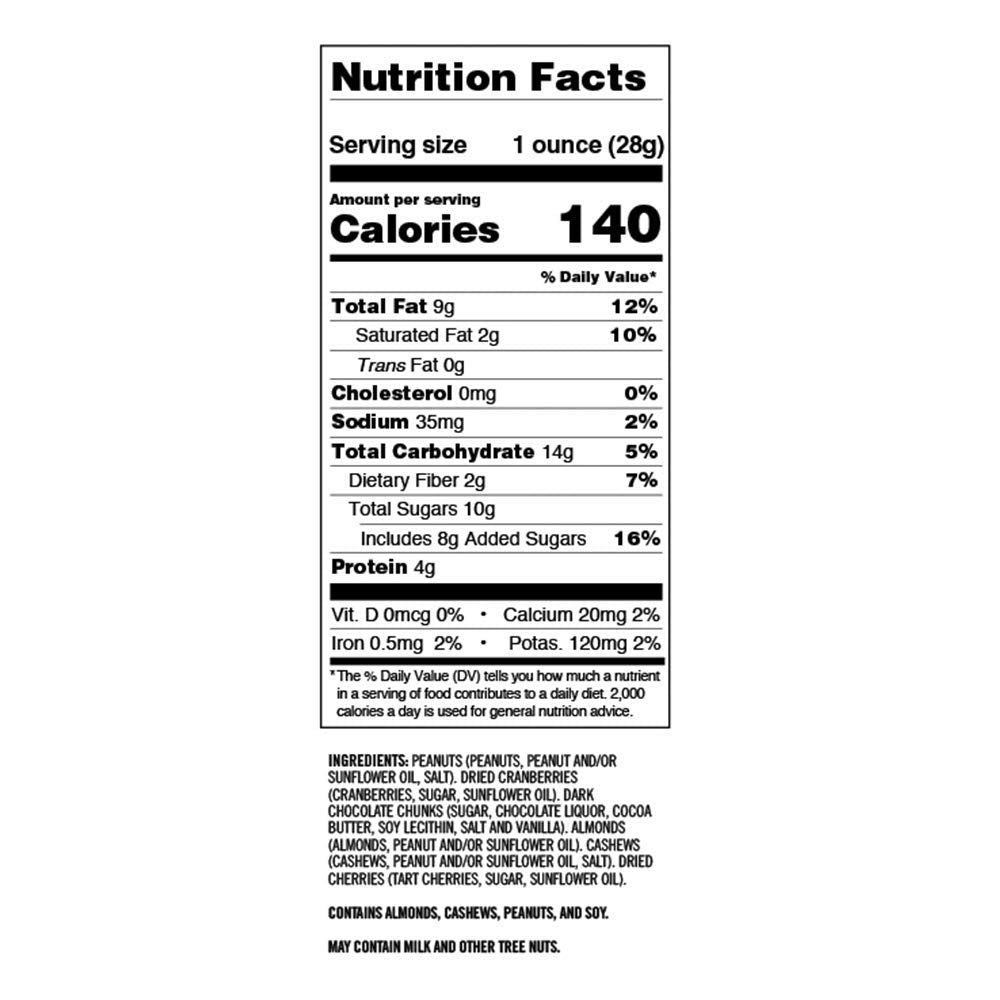 Second Nature Wholesome Medley Trail Mix - 14 Oz Resealable Snack Pouches (Pack Of 6), Certified Gluten-Free Snack - Dark Chocol