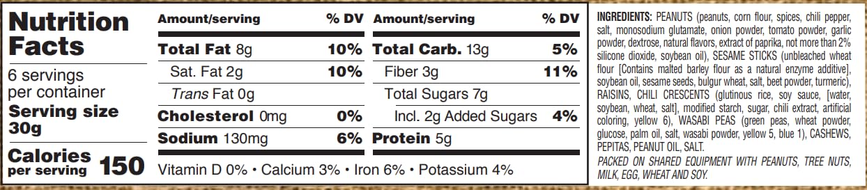 Gurley'S Golden Recipe Wasabi Crunch, Bold & Spicy, 6 Oz