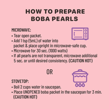 Yulu Foods Boba Now Authentic Instant Tapioca Pearls For Milk Tea, Smoothies And Desserts, Brown Sugar Flavor (Ready In Just 20