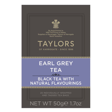 Taylors Of Harrogate Earl Grey, 20 Count (Pack Of 6)